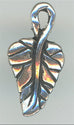 94-2010-12  Tierracast  Lvy Leaf Drop Charm Antique Silver (pkg 4)Height: 16.25mm Width: 8.25mm Loop ID: 1.25mm