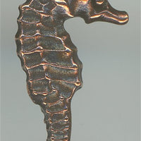 94-2236-18  Tierracast  Seahorse Charm Antique Copper (pkg 1) Height: 24mm Width: 9.75mm Loop ID: 1.25mm