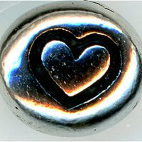 94-5115-60 -  Tierracast Heart Bead Silver (pkg 1)