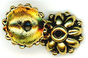 94-5569-26 - Tierracast <B> 10mm Dharma Bead Cap - Antique Gold </B> (2)