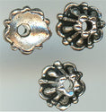 94-5578-12 - Tierracast <B>5mm Tiffany Bead Cap - Antique Silver </B> (10)