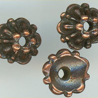 94-5578-18 - Tierracast <B>5mm Tiffany Bead Cap - Antique Copper </B> (10)