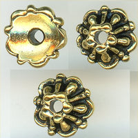 94-5578-26 - Tierracast <B>5mm Tiffany Bead Cap - Antique Gold </B> (10)