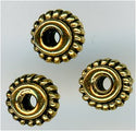 94-5583-26 -  Tierracast 5mm Coiled Bead Antique Gold (pkg 10)