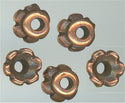 94-5596-18 - Tierracast <B>4mm Scalloped Bead Cap - Antique Copper </B> (10)