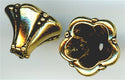 94-5666-26 - Tierracast <B>Large Bellflower Cone - Antique Gold </B> (2)