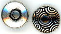 94-5742-12 - Tierracast <B> Large Hole 11mm Spiral Dance Bead - Antique Silver </B> (2)