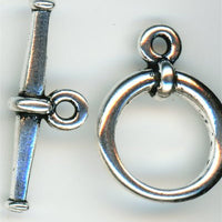94-6067-12 Large Tapered Toggle Antique Silver Height: 20.5mm Width: 15.5mm