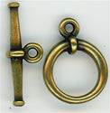 94-6067-27 Large Tapered Toggle Antique Brass Height: 20.5mm Width: 15.5mm