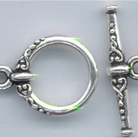 94-6070-12 Antique Silver 19.5mm Heirloom Toggle