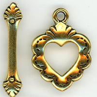 94-6133-26 Sacred Heart Toggle Antique Gold
