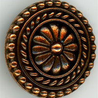 94-6548-18 Tierracast Large Bali Button Antique Copper 18mm