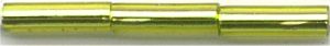 bgl2-0014 6mm Bugle - Silver Lined Chartreuse (3 inch tube)