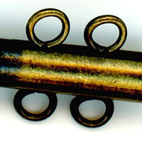clp-2lab 2 Loop Antique Brass Tube Clasp