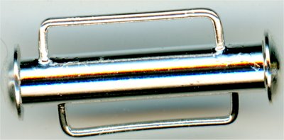clp-sl3 21.5mm Slide Bar Clasp Silver