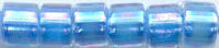 DB-0076  Lined Light Blue AB   11° Delica (04gm Tube)