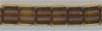 DB-1393   Dark Topaz Lined Amber   11° Delica (04gm Tube)