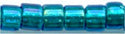 DB-1764   Emerald Lined Aqua AB   11° Delica (04gm Tube)