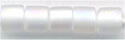 dbl-0851 - Matte Transparent Crystal AB 8° Delica cylinder