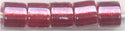 dbl-0924 - Lined Crystal Shimmering Cranberry 8° Delica cylinder
