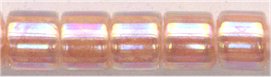dbm-0054 Lined Peach AB  10° Delica cylinder bead (10gm)