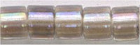 dbm-0064 Taupe Lined Crystal AB  10° Delica cylinder bead (10gm)