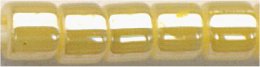 dbm-0233 Lined Crystal Yellow Luster  10° Delica cylinder bead (10gm)