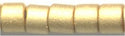 dbm-0331 Matte Metallic Yellow Gold 22kt 10° Delica cylinder bead (5gm)