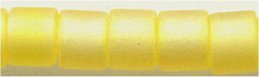 dbm-0854 Matte Transp Lemondrop AB  10° Delica cylinder bead (10gm)