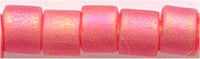dbm-0856 Matte Transp Red Orange AB  10° Delica cylinder bead (10gm)