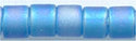 dbm-0862 Matte Transp Aqua AB  10° Delica cylinder bead (10gm)