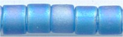 dbm-0862 Matte Transp Aqua AB  10° Delica cylinder bead (10gm)