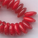 dl2-234-20 Rich Red Greasy 6mm Lentil bead (approx. 50)