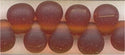 dp-0134-f Matte Transparent Dark Topaz 3.4 mm Drop Beads 3.4mm Drop beads - Miyuki