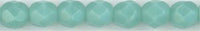 fp4-029  4 mm Fire Polish -  Opaque Turquoise  (50)