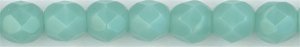 fp4-029  4 mm Fire Polish -  Opaque Turquoise  (50)