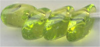 lma-0143 - 4x7mm Long Magatama - Transparent Chartreuse (tube)