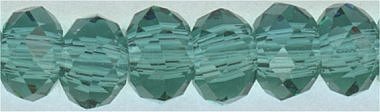 rn3-036AB 3 mm Crystal Rondel Green Zircon AB (strand)