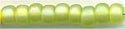 6-0143-fr  Matte Transparent Chartreuse AB 6° Seed bead