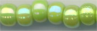 6-0416-r   Opaque Chartreuse AB 6° Seed bead