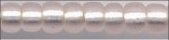 8-0023-f  Matte Silver Lined Light Blush  8° Seed bead