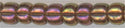 8-0301   Dark Topaz Rainbow Gold Luster  8° Seed bead