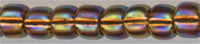 8-2034-t  Silver Lined Rootbeer Rainbow AB  8° Seed bead