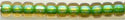 11-0393  Inside Color Celery/Crystal AB  11° Seed bead