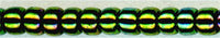 11-0465 Metallic Dark Green Iris 11° Seed bead