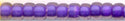11-1932  Semi Frosted Dark Lilac Lined Amethyst  11° Seed bead