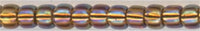 11-2034-t  Silver Lined Dark Amber AB  11° Seed bead