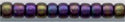 11-2061  Matte Metallic Plum Emerald Iris  11° Seed bead