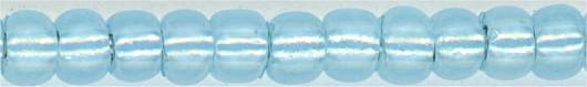 11-2117-pft   Permanent Finish Aqua Blue Opal Silver Lined  11° Seed bead