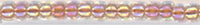 15-0275   Dark Peach Lined Crystal AB   15° Seed bead